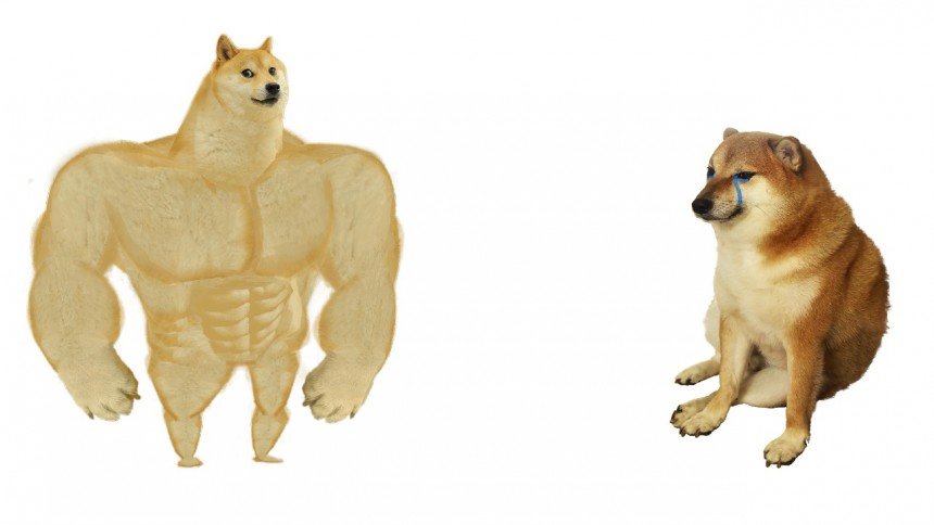 Big Doge Vs Small Doge Meme Template