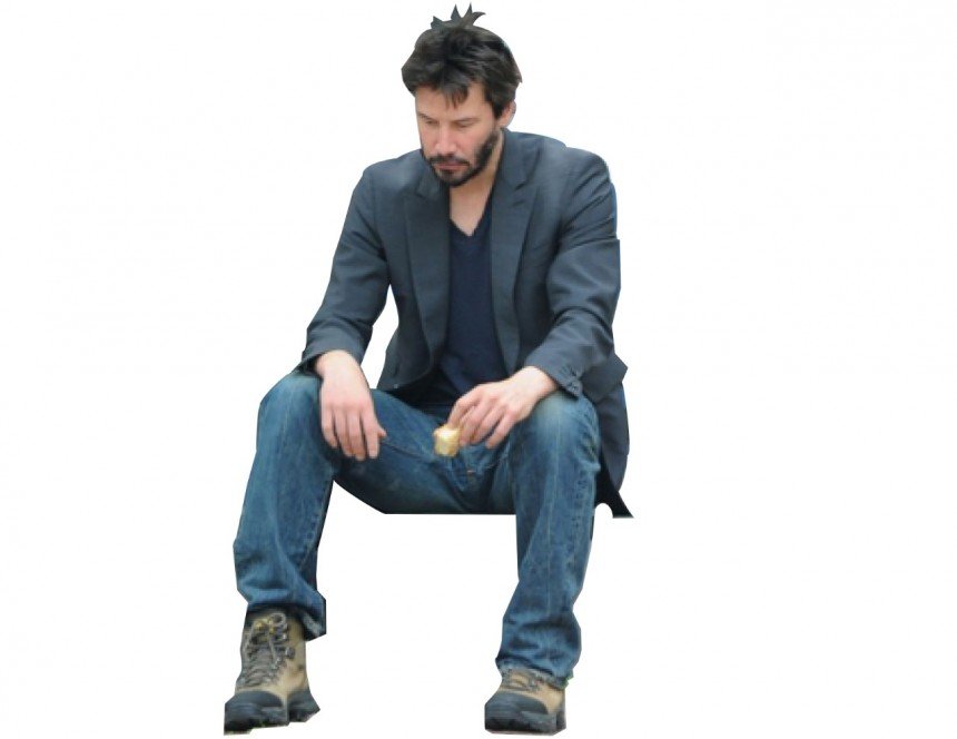 Sad Keanu Blank Meme Template